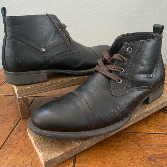 GUESS GM Napoleon-R Brown Mens Shoes Sz 9M - Picture 1 of 9